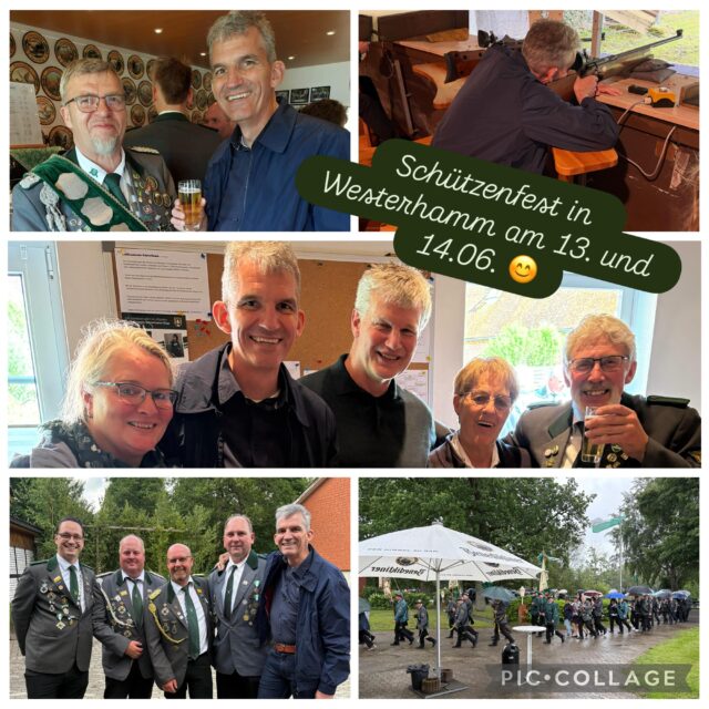 Tradition, Gemeinschaft und jede Menge gute Gespräche! 🎯

Im Rahmen meiner Kandidatur zum Samtgemeindebürgermeister der Samtgemeinde Land Hadeln war ich gestern zu Gast auf dem Schützenfest in Westerhamm in der Wingst. Es hat wirklich sehr viel Spaß gemacht, einige Stunden mit vielen engagierten Menschen zu verbringen.

Unsere Schützenfeste sind weit mehr als nur ein sportlicher Wettkampf. Sie stehen für gelebte Tradition, Gemeinschaft und den Zusammenhalt in unseren Dörfern. Und der große Zuspruch zeigt: Diese Traditionen sind heute beliebter denn je.

Beeindruckend ist auch, wie sich das Schützenwesen weiterentwickelt hat und dabei Menschen aller Generationen zusammenbringt.

Natürlich habe ich mich auch selbst einmal an der Preisscheibe versucht. Das Ergebnis war allerdings eher überschaubar – nach vielen Jahren ohne Schießtraining und mit den ersten Anzeichen altersbedingter Sehschwäche war wohl nicht mehr zu erwarten. 😉 Trotzdem hat es großen Spaß gemacht!

Vielen Dank für die herzliche Aufnahme und den schönen Abend. Ich freue mich auf viele weitere Begegnungen in unserer Samtgemeinde. #LandHadeln #Wingst #Westerhamm #Schützenfest #Gemeinschaft Tradition Kommunalwahl2026