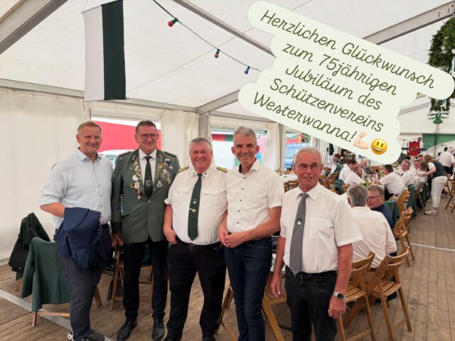 🎯 75 Jahre Schützenverein Westerwanna – herzlichen Glückwunsch! 🎉

Beim Kommersabend am vergangenen Samstag wurde eindrucksvoll deutlich, was diesen Verein seit 75 Jahren auszeichnet: außergewöhnliches ehrenamtliches Engagement, Zusammenhalt und der Einsatz vieler Generationen. Unzählige Stunden wurden investiert, um das Schützenhaus weiterzuentwickeln und beste Bedingungen für das Vereinsleben zu schaffen.

Mein herzlicher Dank gilt dem Vorsitzenden Uwe Schult, seinem gesamten Team sowie allen, die sich über Jahrzehnte mit großem Engagement für den Schützenverein Westerwanna eingesetzt haben. Dieses Jubiläum ist ein beeindruckendes Zeichen dafür, was Ehrenamt und Gemeinschaft bewirken können.

Herzlichen Glückwunsch zum 75-jährigen Jubiläum und alles Gute für die Zukunft! 👏🎉